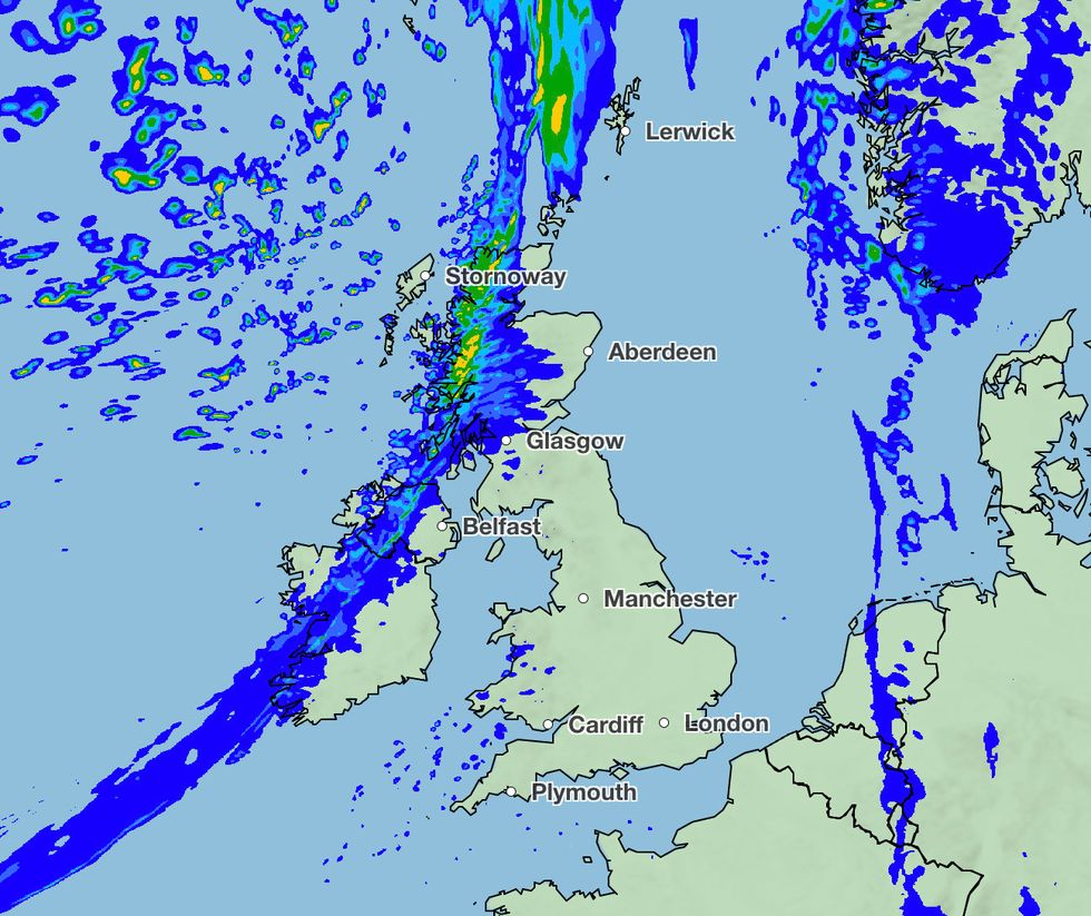The Met Office expects heavy rain to hit parts of the UK