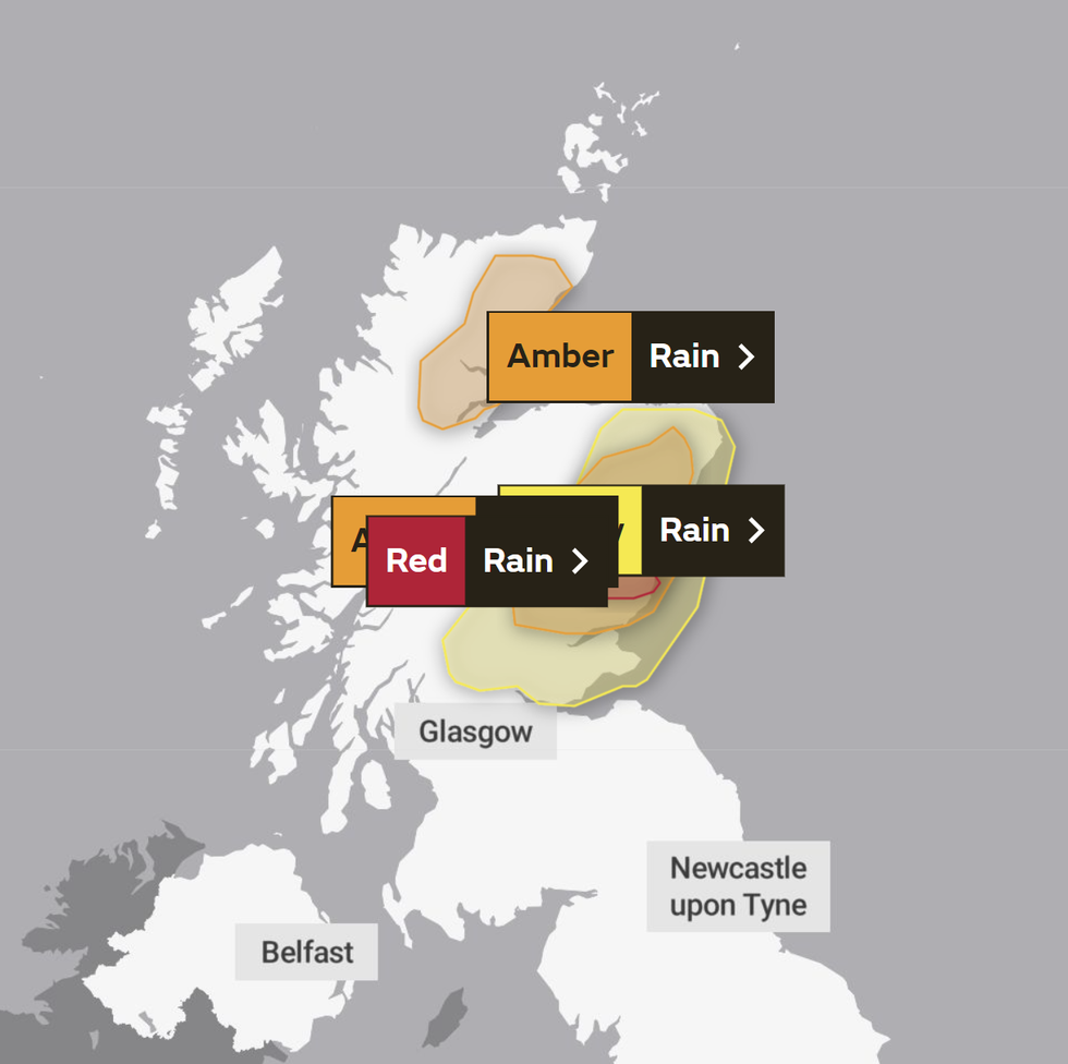 The Met Office has issued several weather warnings in Scotland