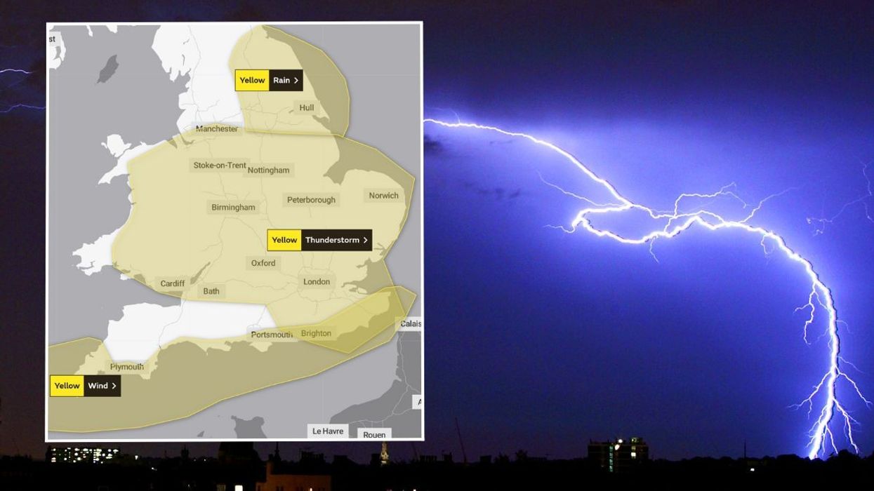The Met Office has issued three weather warnings