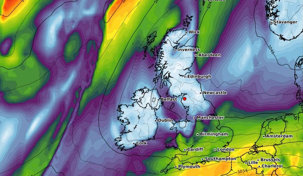 Heavy snow forecast UK weather charts show exact date Britain to be