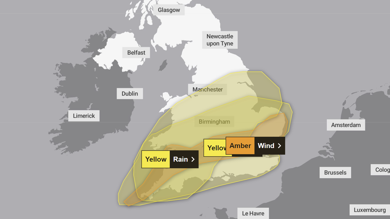 The Met Office's weather warnings today