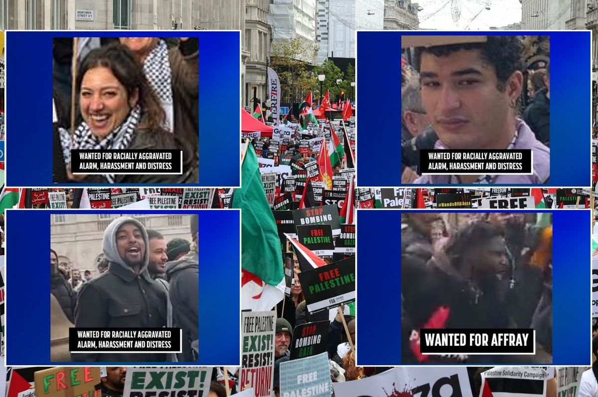 Met Police release WANTED posters of pro-Palestinian protestors after thousands staged mass demonstrations