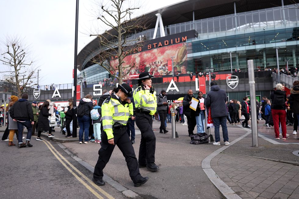 The Met Police will be on alert around the Emirates