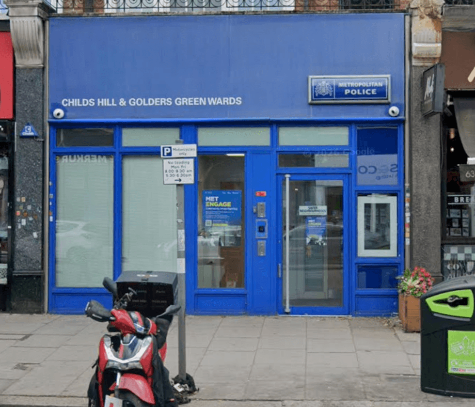 The Metropolitan Police\u2019s safer neighbourhood office in Golders Green