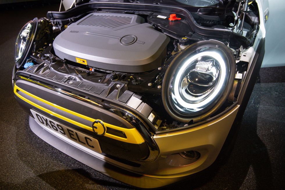 The MINI Electric is unveiled at the MINI factory in Cowley, Oxfordshire