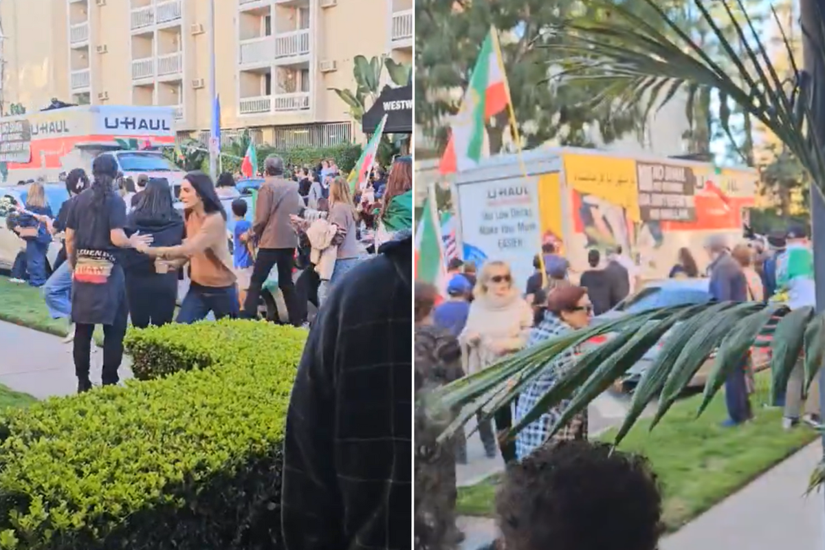 The moment a U-Haul truck ploughs into crowds