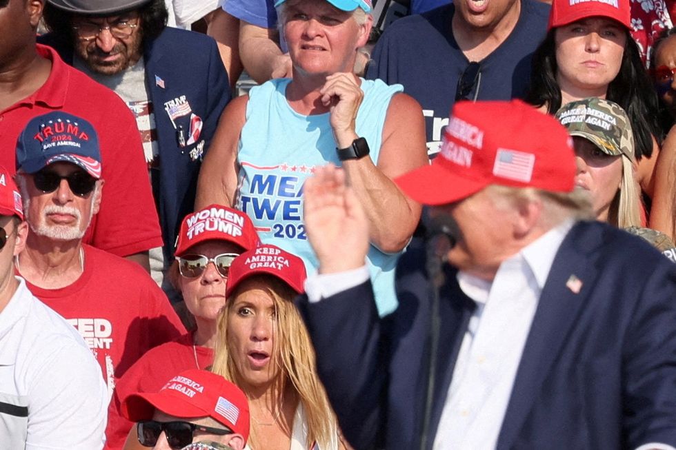 The moment shots rang out at the Trump rally