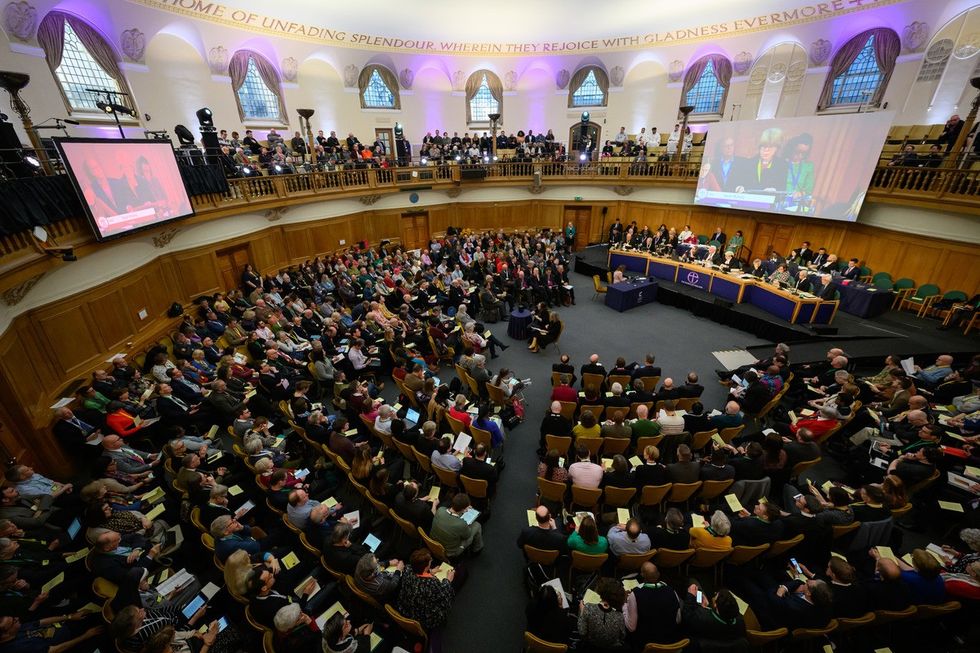 The motion was passed by the church\u2019s legislative body, the General Synod, on Sunday