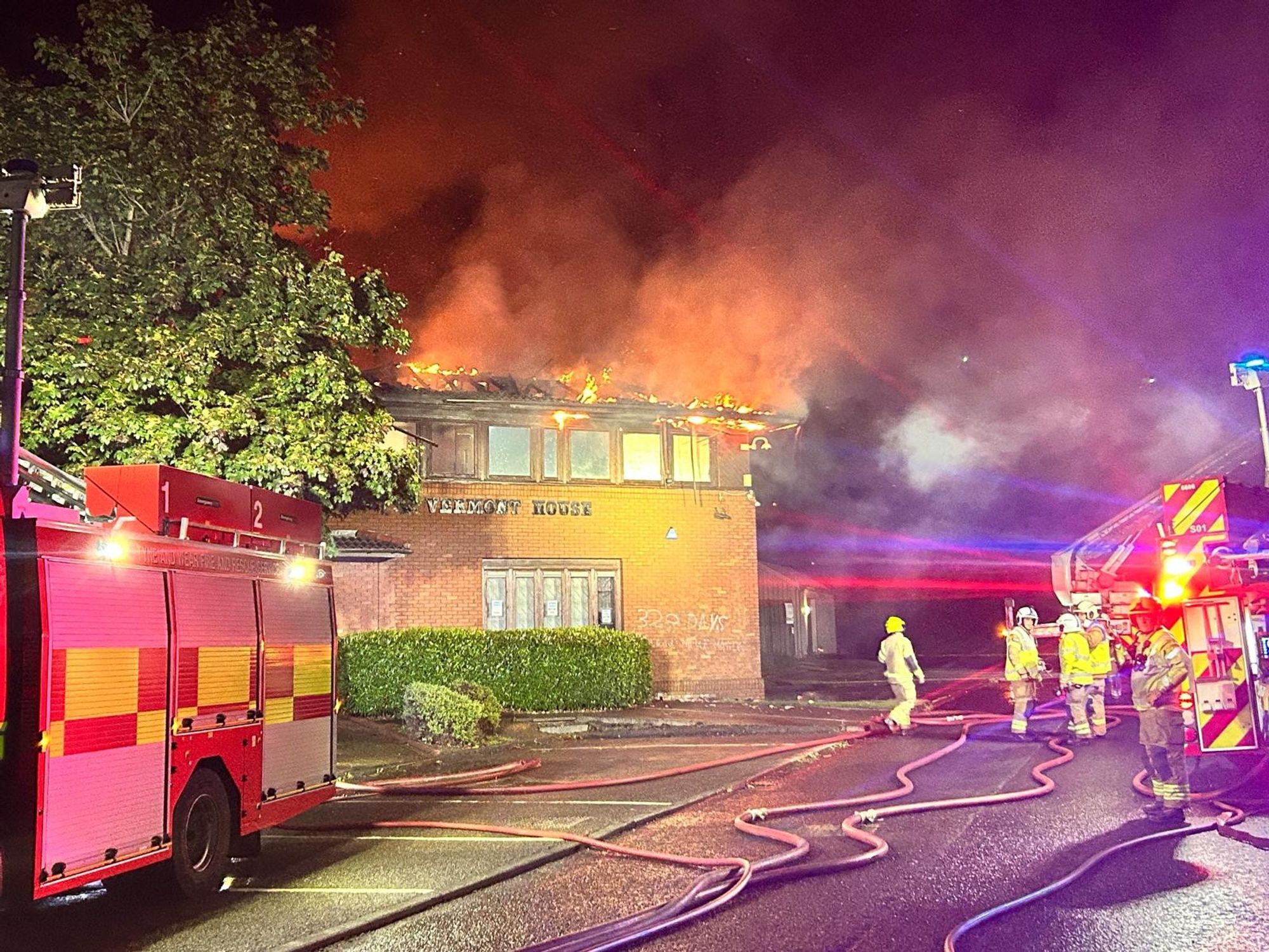 The MP's office was set alight