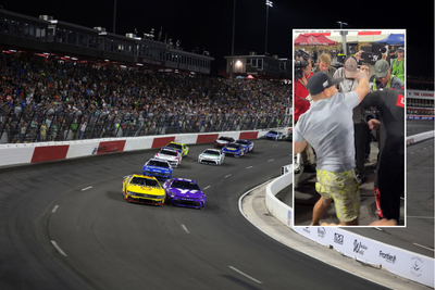 The NASCAR race ended in a fight