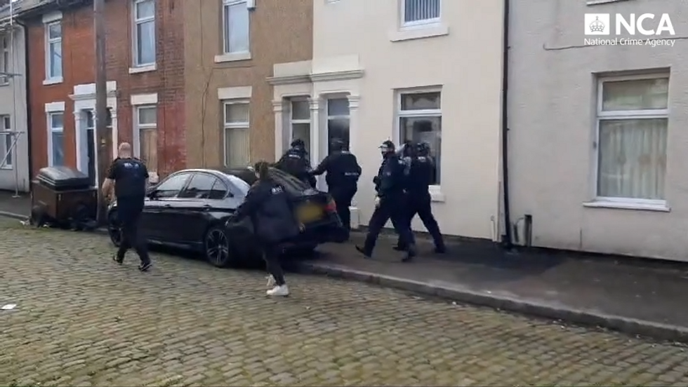 The National Crime Agency targeted a property in the Stefano Road area of Preston\u200b