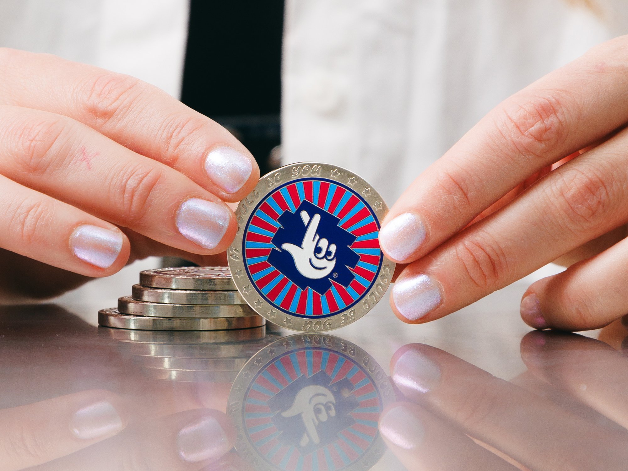 The National Lottery coin with Hattie Stewart,
