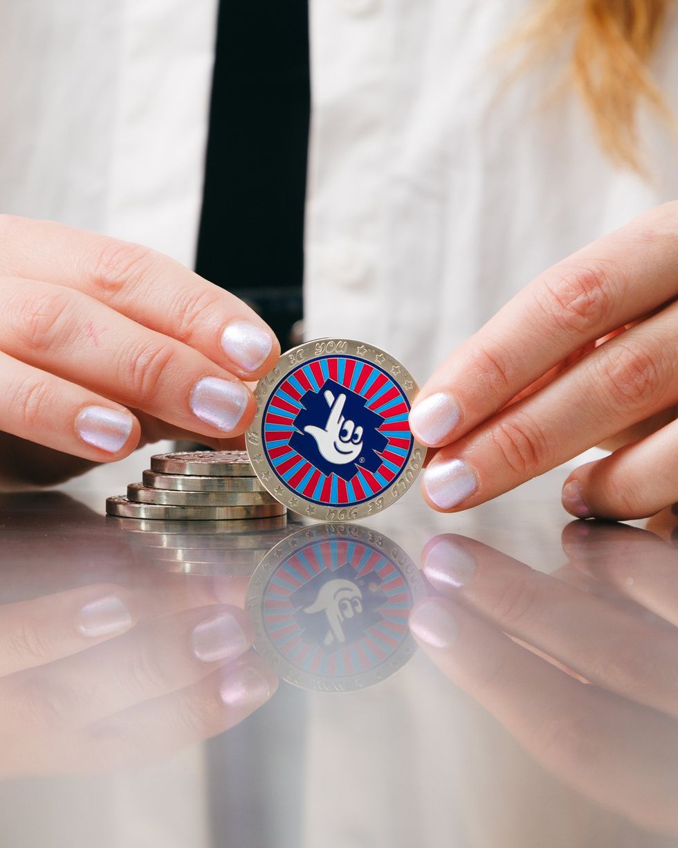 The National Lottery coin with Hattie Stewart,