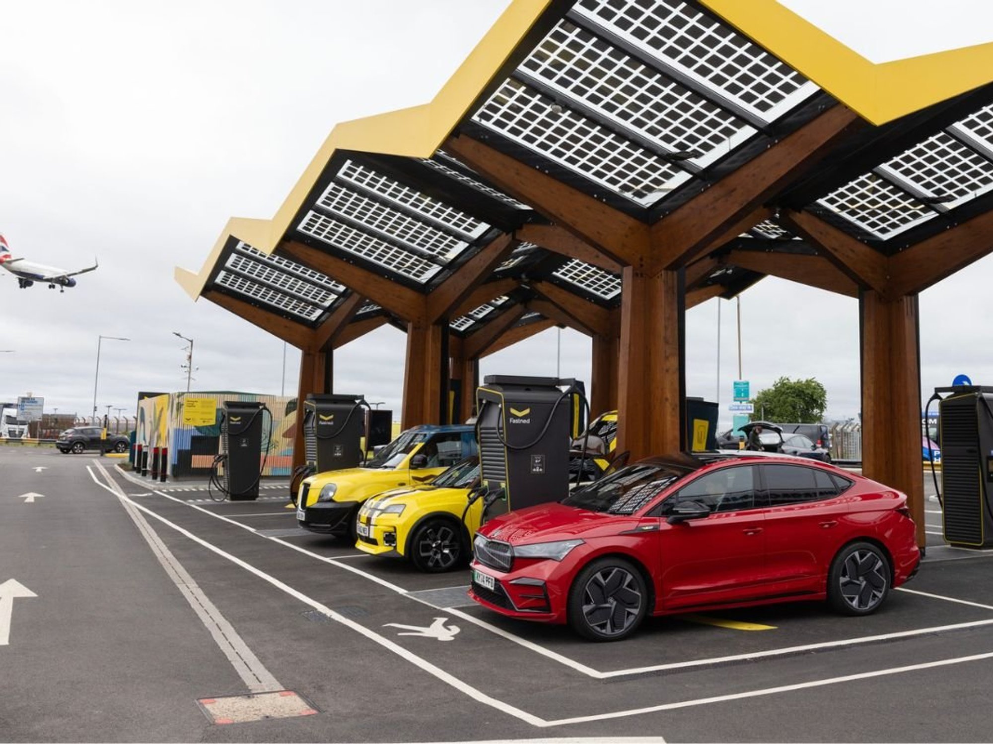 The new Fastned and Places for London charging hub near Heathrow Airport was officially opened earlier this week