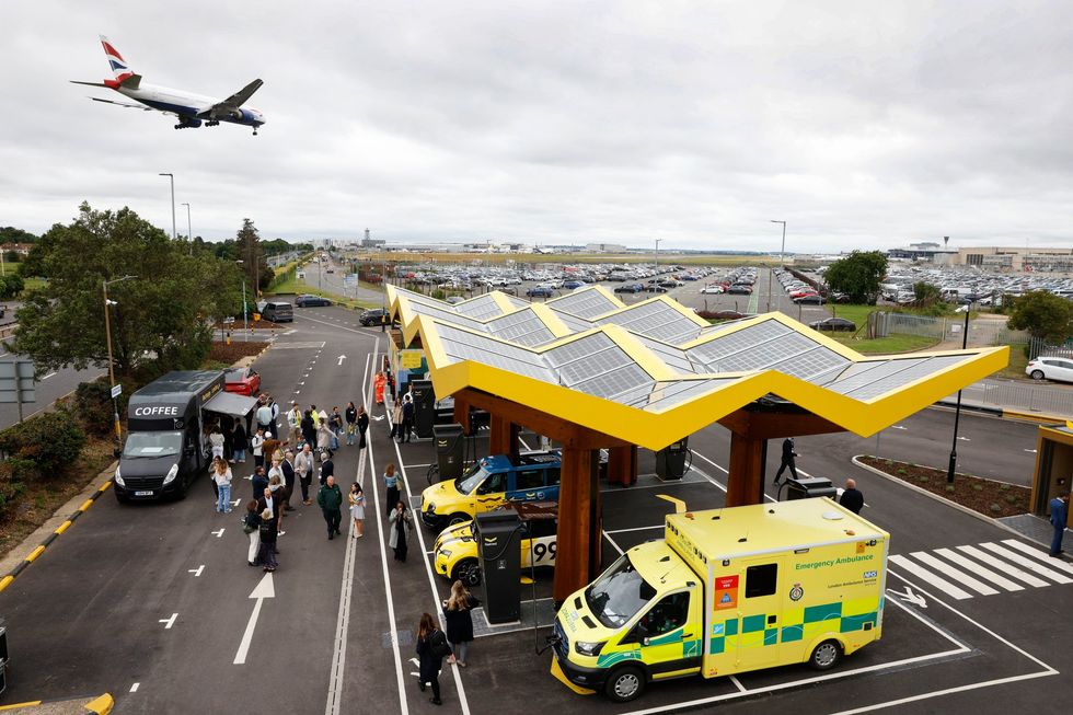 The new Fastned and Places for London charging hub near Heathrow Airport was officially opened earlier this week