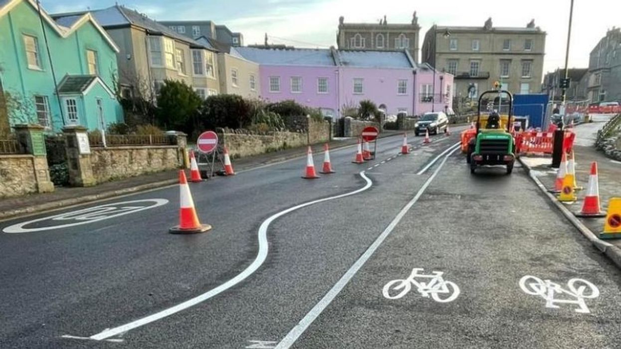 The new road markings