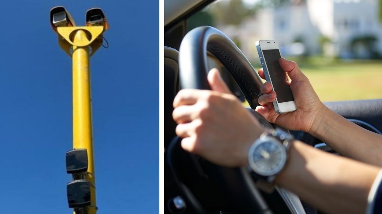 The new speed cameras and someone on their phone