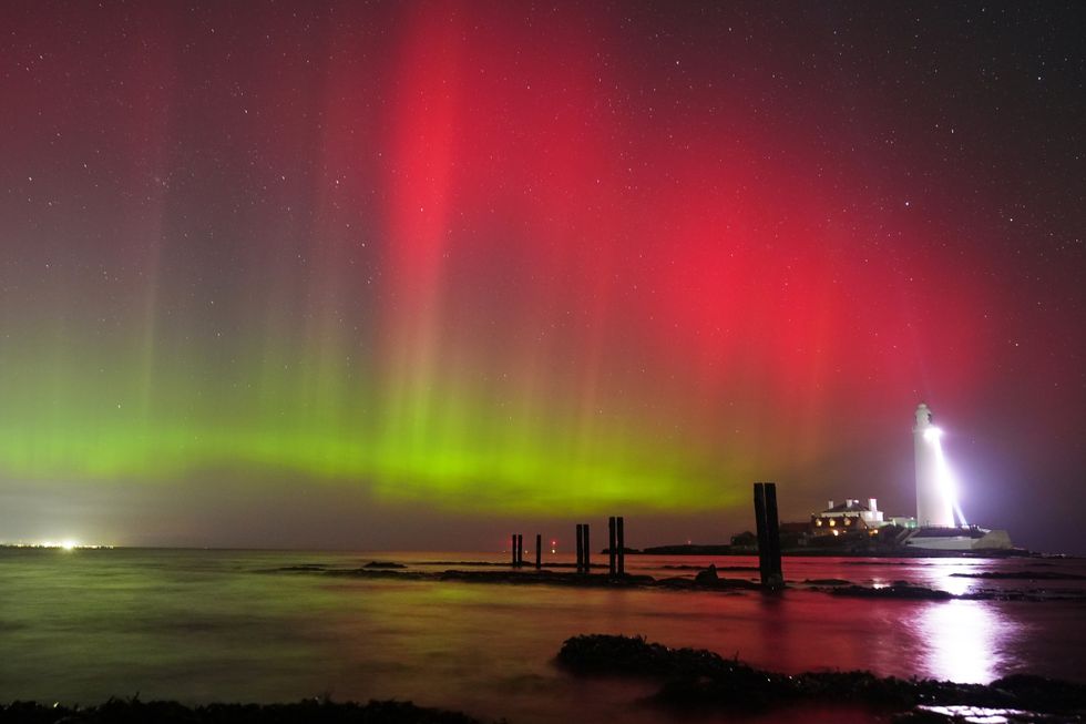 The Northern Lights have become visible in corners of the UK