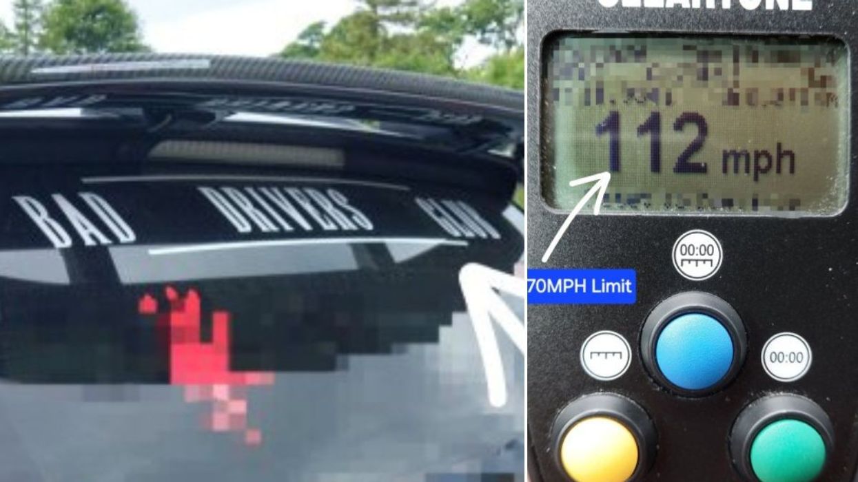 The offending car and the speed