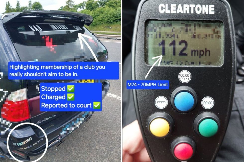 The offending car and the speed