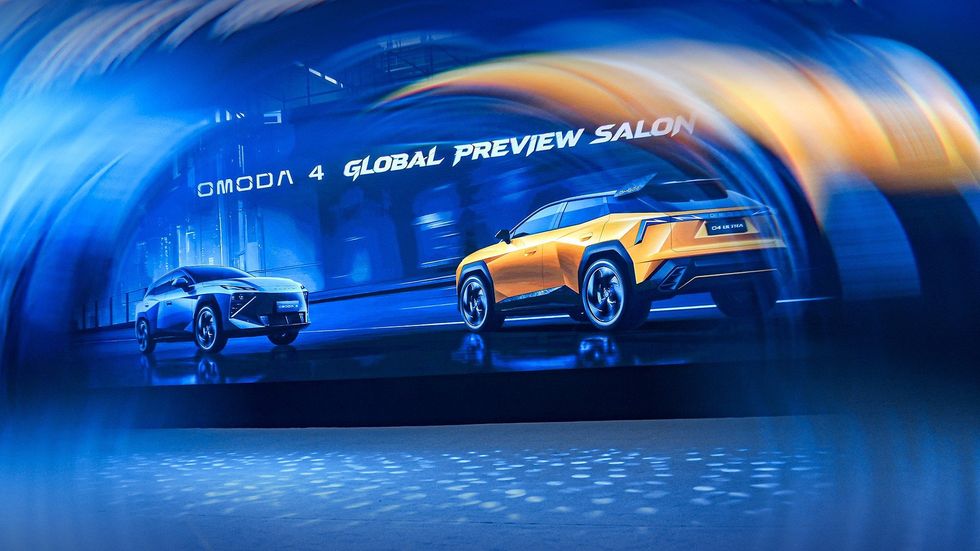 The Omoda 4 made its global debut at the Chery User Summit in Wuhu, China