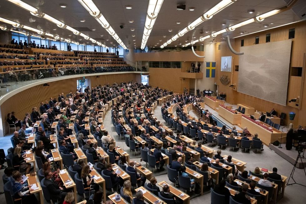 The opening of the Swedish Parliament for the fall session at the Riksdag Parliament building