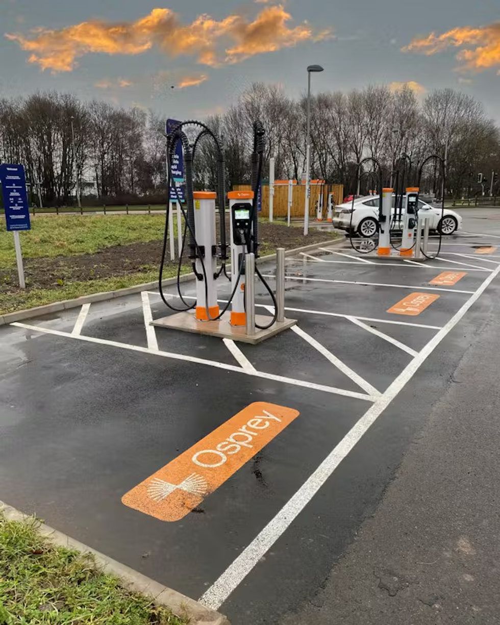 The Osprey Charging site at Fallow Field, Telford
