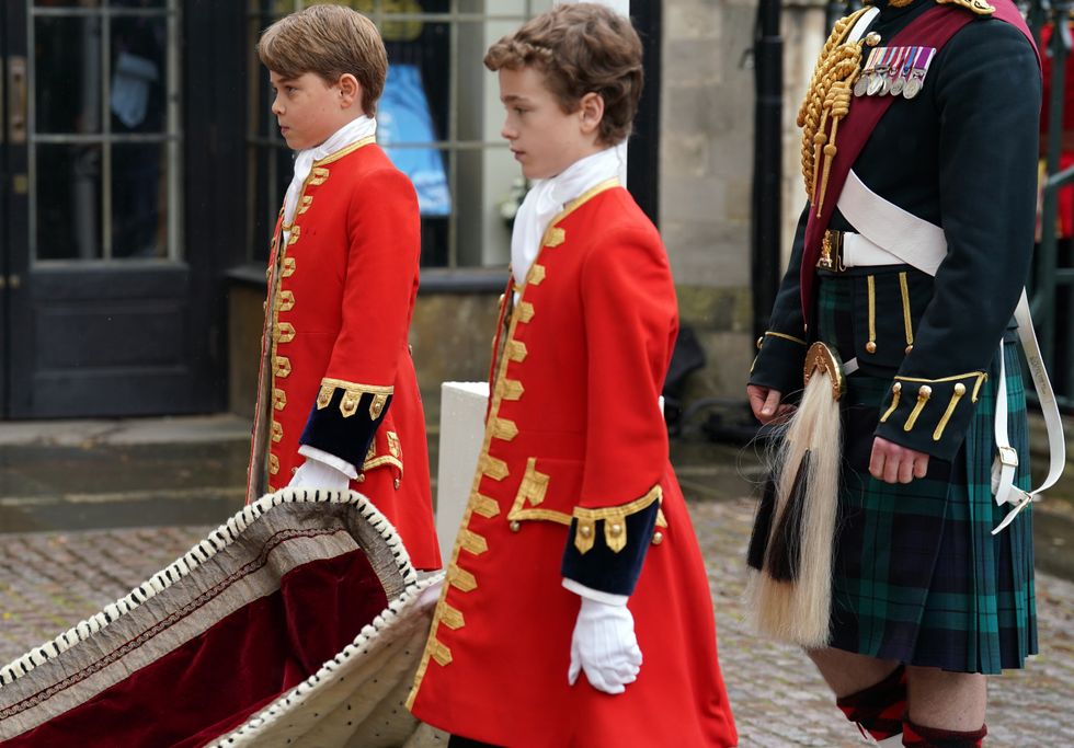 The outfits were first seen at the Coronation of King Edward VII more than a century ago in 1902