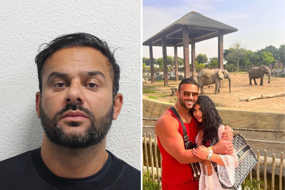 The pair on holiday