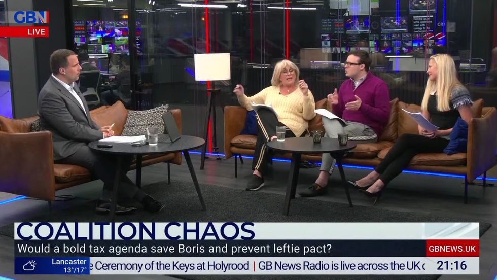 The panel erupted in discussion over the possibility of a pact between Labour and the Liberal Democrats