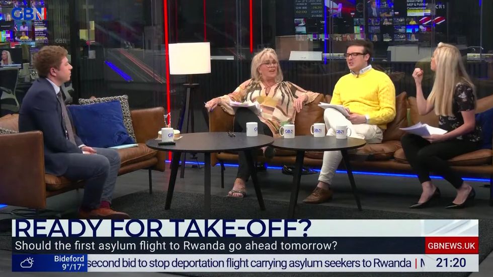 The panel erupted into a heated debate on the topic of the Government's Rwanda policy