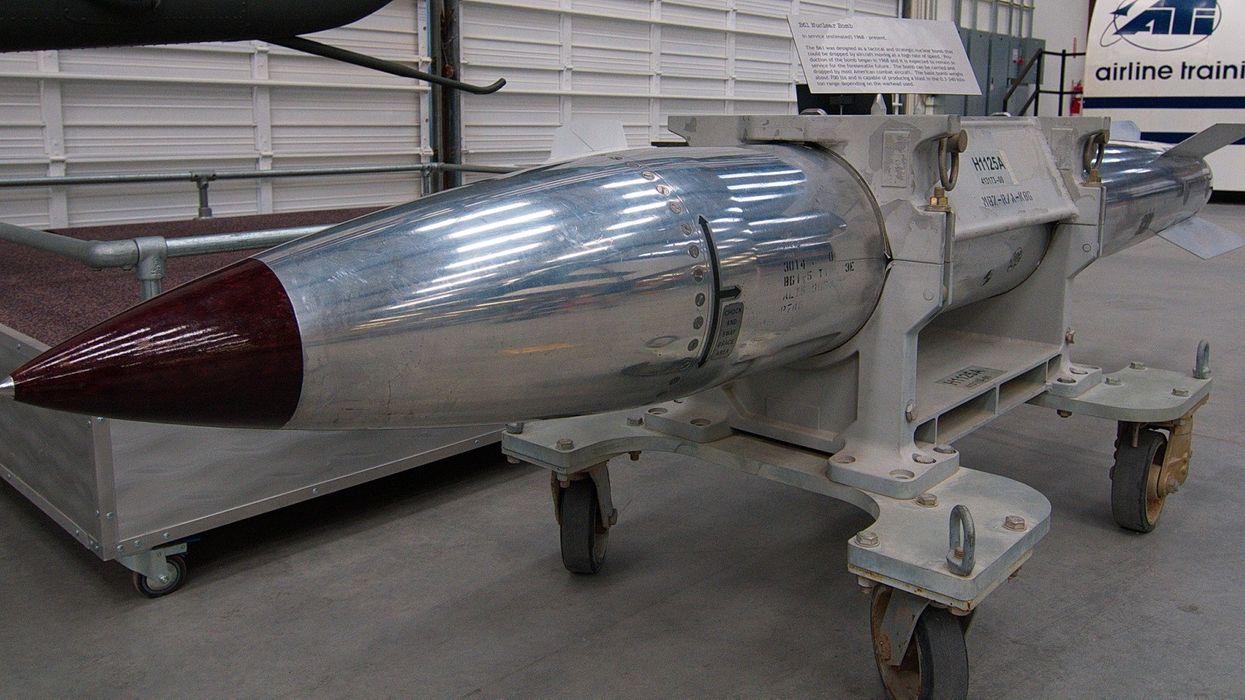 The pentagon want to produce a modern version of the B61 nuclear gravity bomb (pictured)