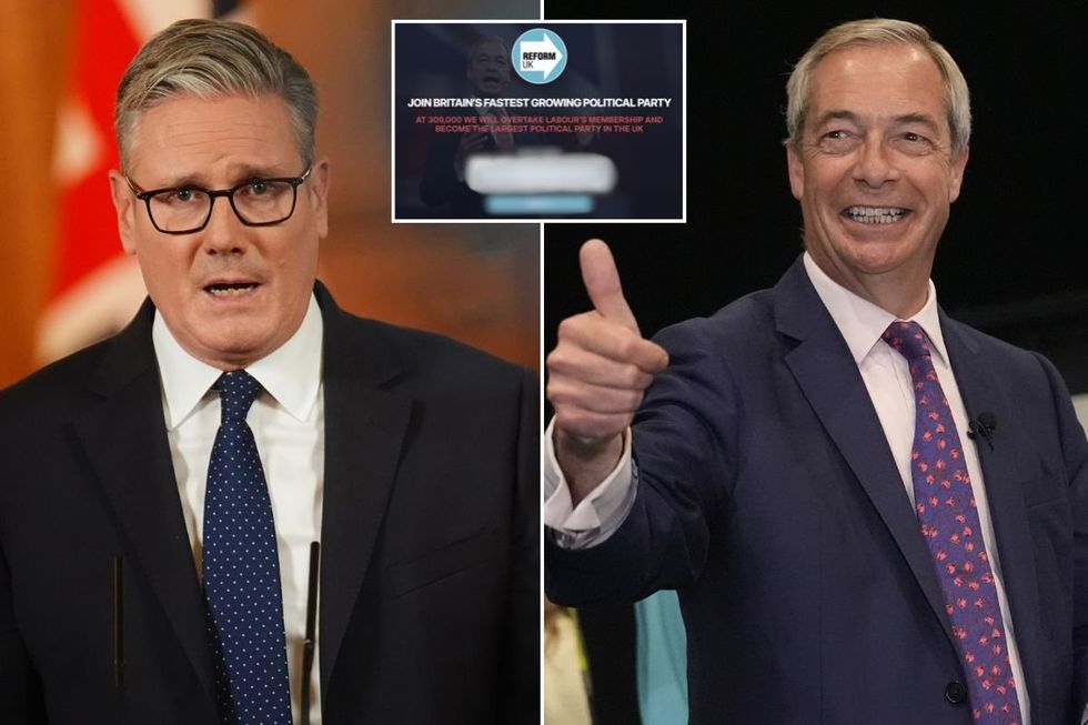 The People's Channel broke down Reform UK's rise and has come up with a date for Nigel Farage to steal Labour's crown