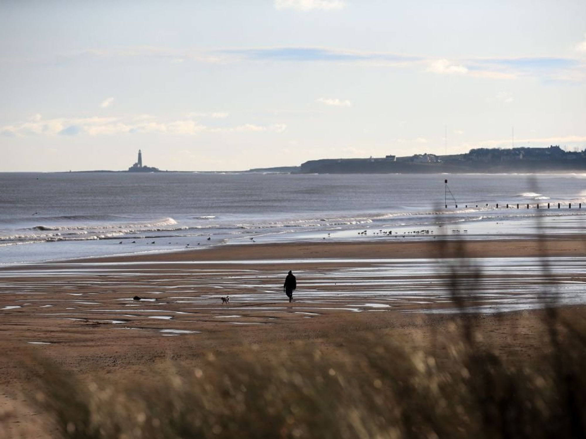 The person was rescued from Blyth beach