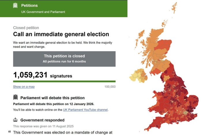 The petition received over one million signatures when it closed last month