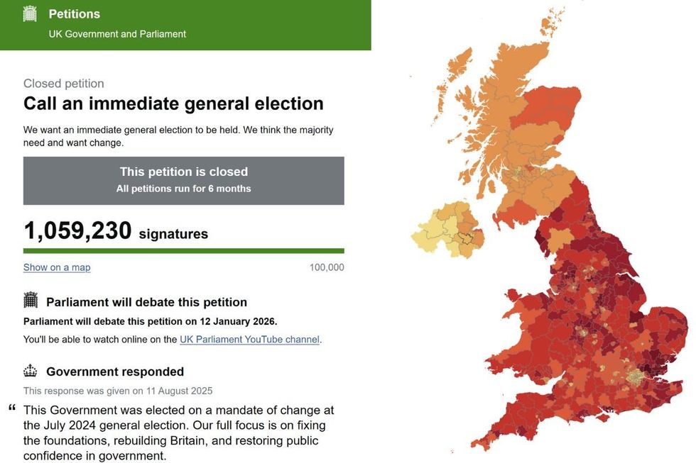 The petition, which closed on December 5, ended with a total of 1,059,230 signatures