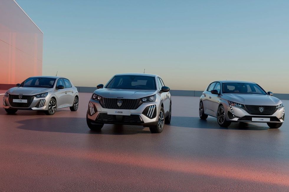 The Peugeot e-208, e-2008 and e-308