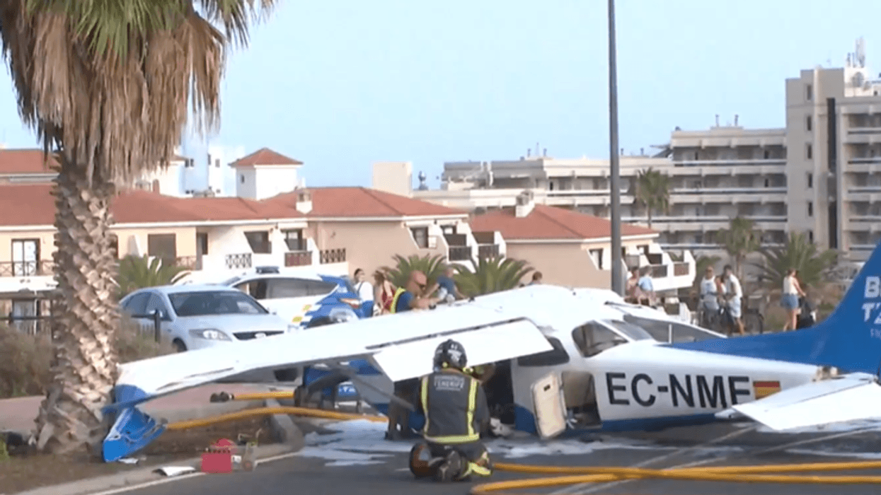 The plane crashed near the golf resort
