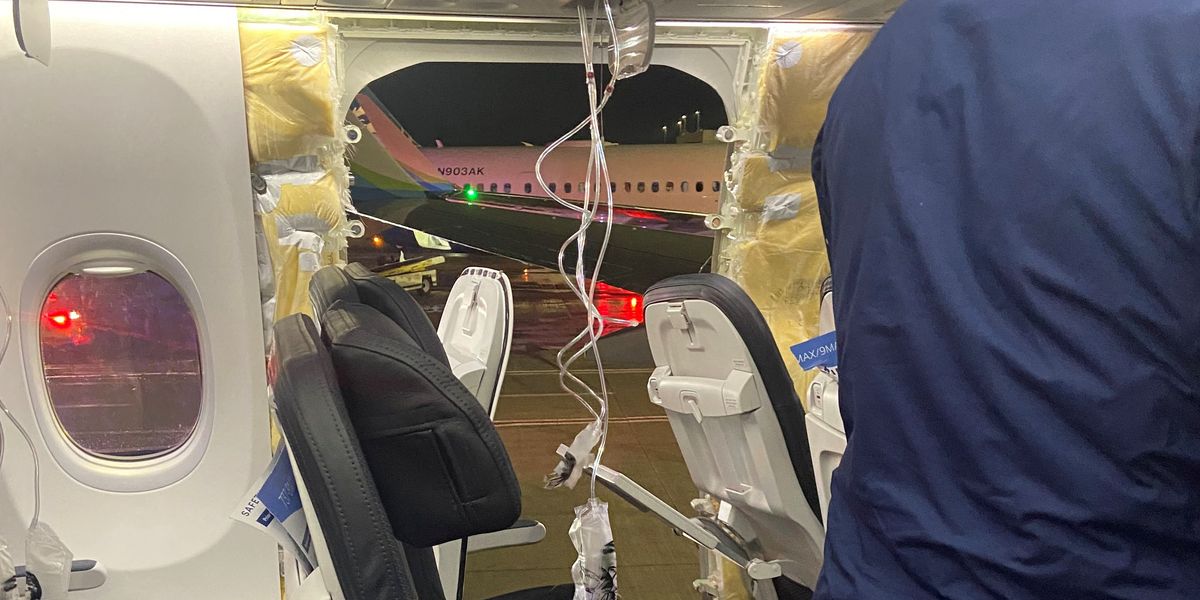 NextImg:Boeing admits that mid-flight door blow out on Alaska Airlines flight was 'our mistake'