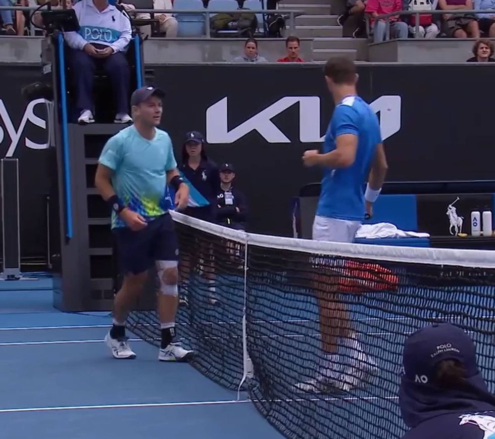 The players appeared confused in the aftermath