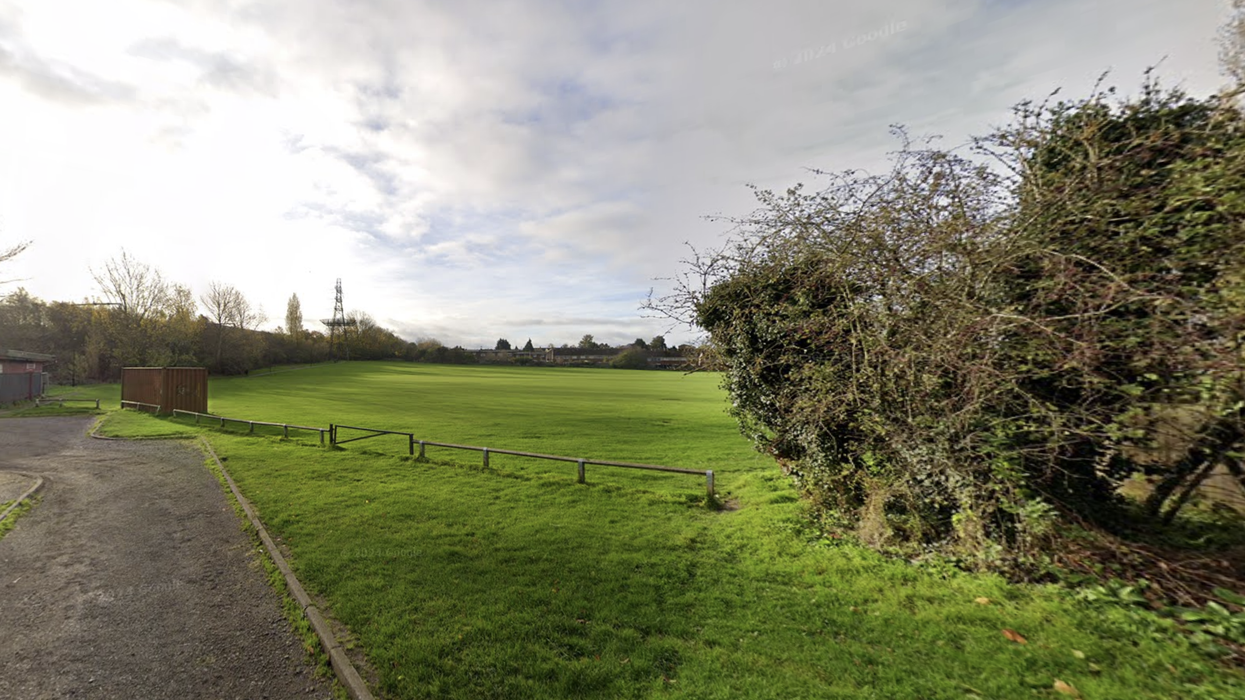 The playing fields in Corby