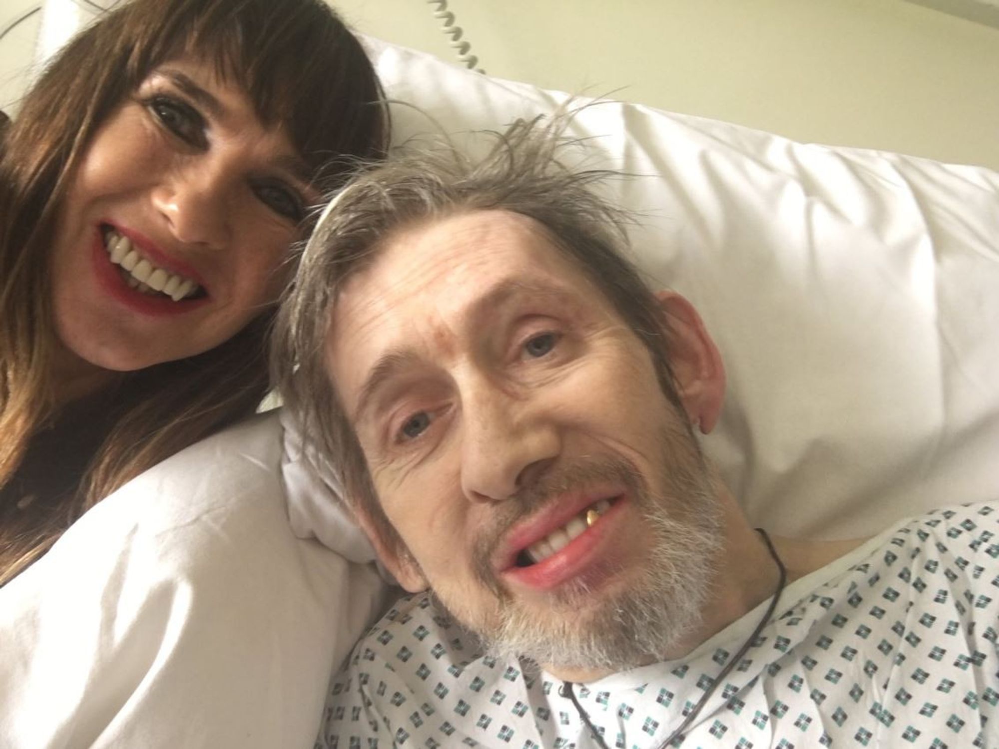 The Pogues' Shane MacGowan and his wife in hospital