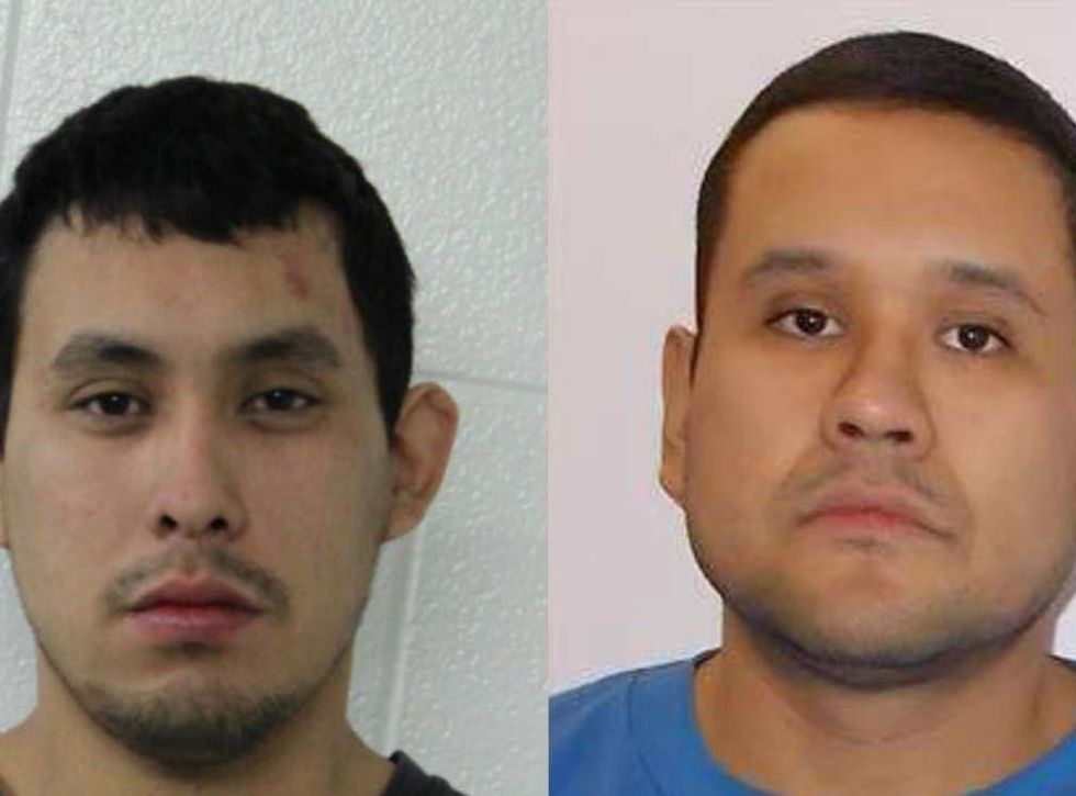 The police are on the hunt for two suspects.