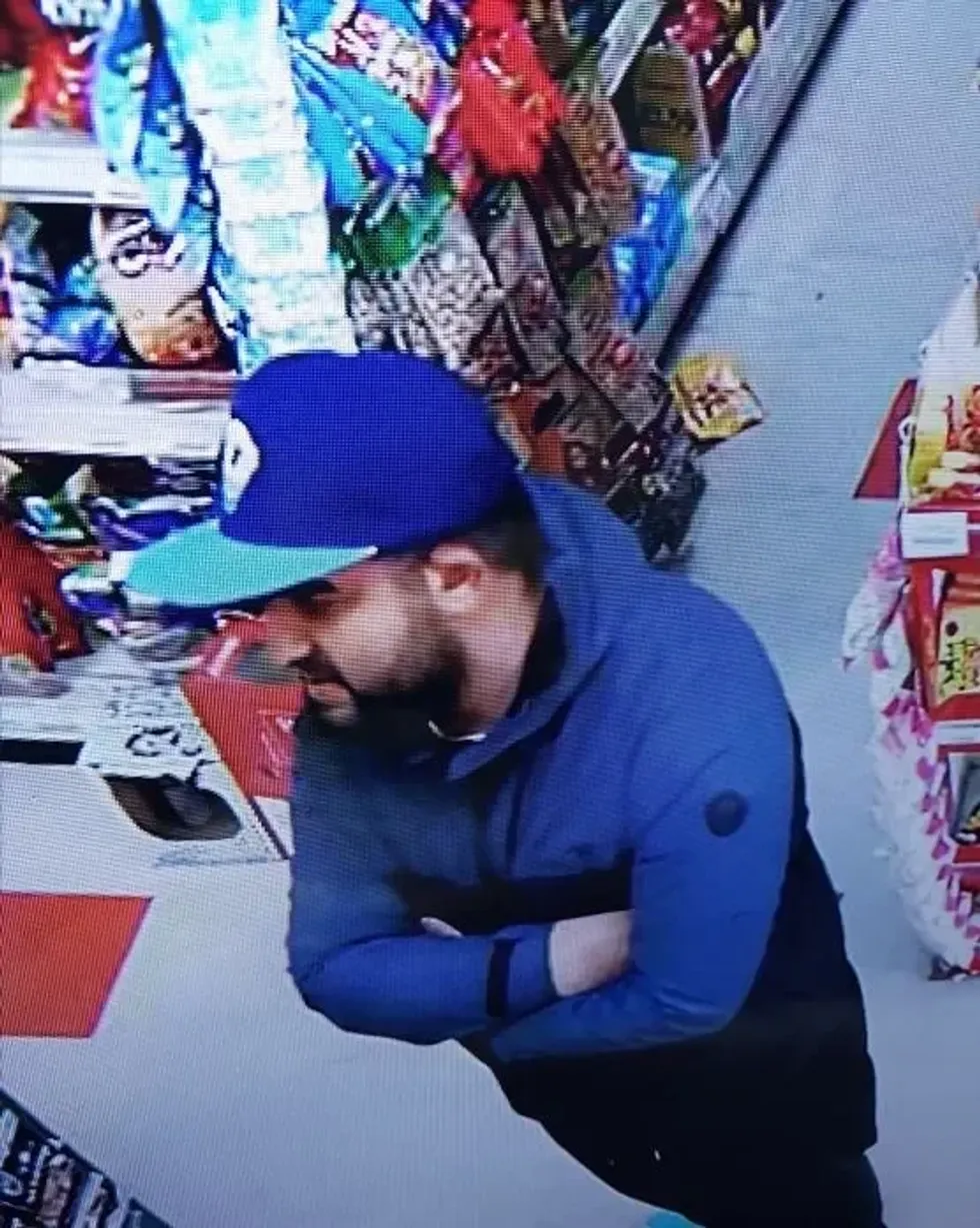 The police said they would like to speak to the man in the picture