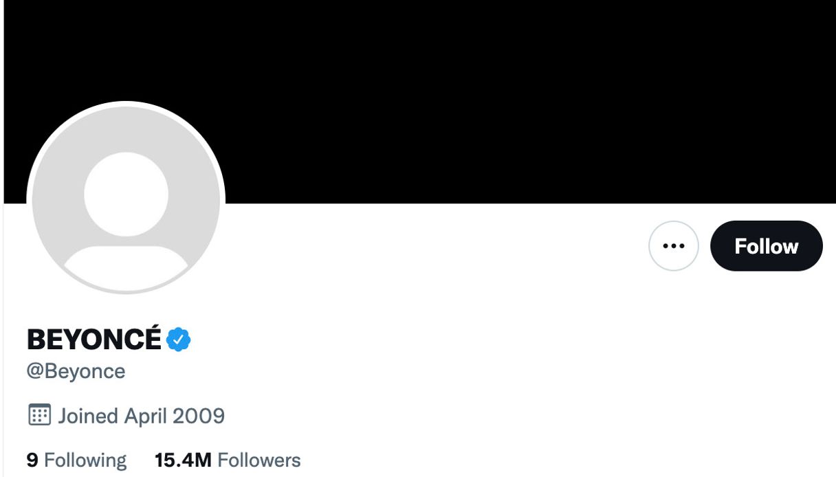 The pop superstar has deleted the main photos from her Twitter, Instagram, Facebook and TikTok accounts