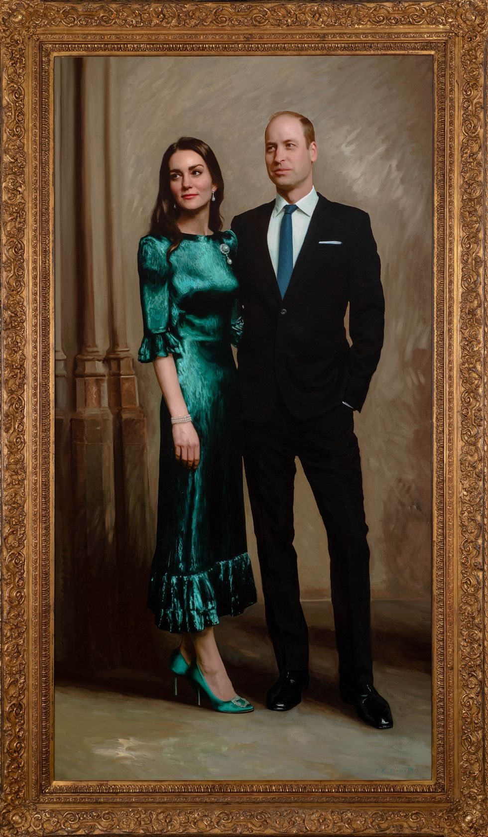 The portrait of Kate and William