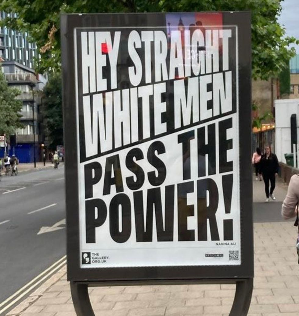 The posters are believed to have been installed in several locations around London