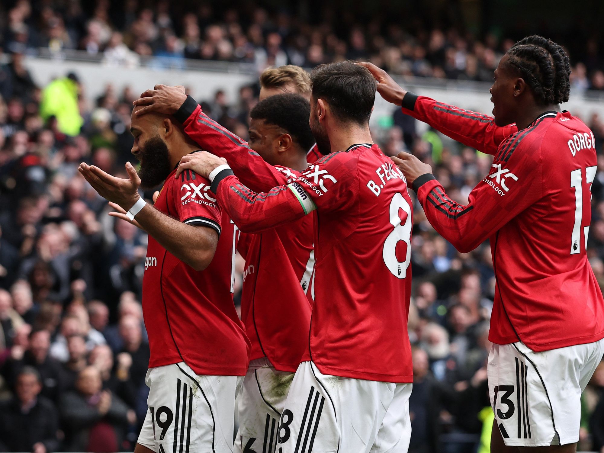 The Premier League match between Tottenham and Manchester United ended in complete chaos on Saturday, with late goals and plenty of drama