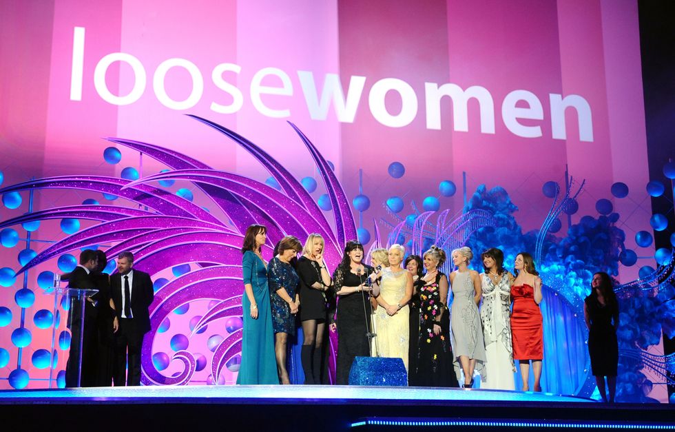 The presenters of Loose Women collect their award fotr best Factual programme during the National Television Awards 2010, at the 02 Arena, London. L-R Andrea Mclean, Lynda Bellingham, Zoe Tyler, Carol McGiffin, Coleen Nolan, Kate Thornton, Denise Welch, Leslie Garrett, Lisa Maxwell and Jane McDonald.