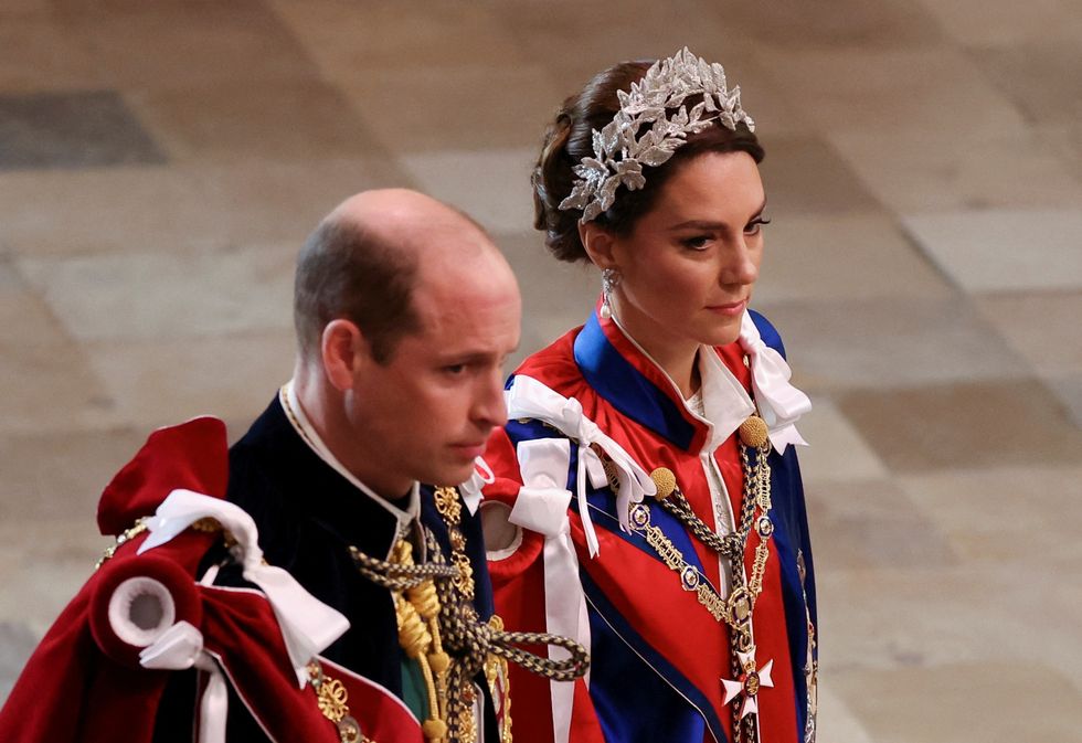The Prince and Princess of Wales at Westminster Abbey